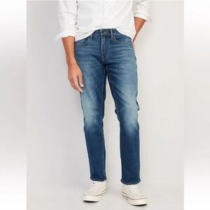 Old Navy 360 Stretch Denim Mens Straight Leg‎ Jeans in Medium Wash